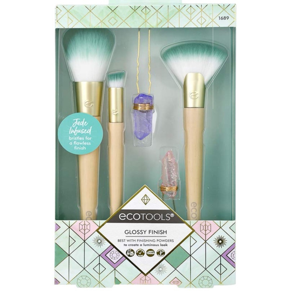 EcoTools Glossy Jade Infused Brush Set